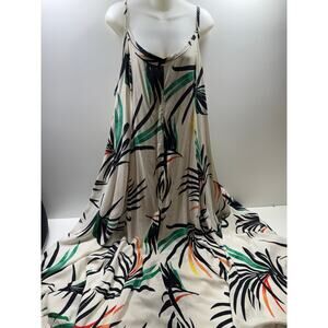 Torrid Women’s Sz 1 Tropical Sun Dress Coastal Beach Resort Flowy Artsy Lined 1X